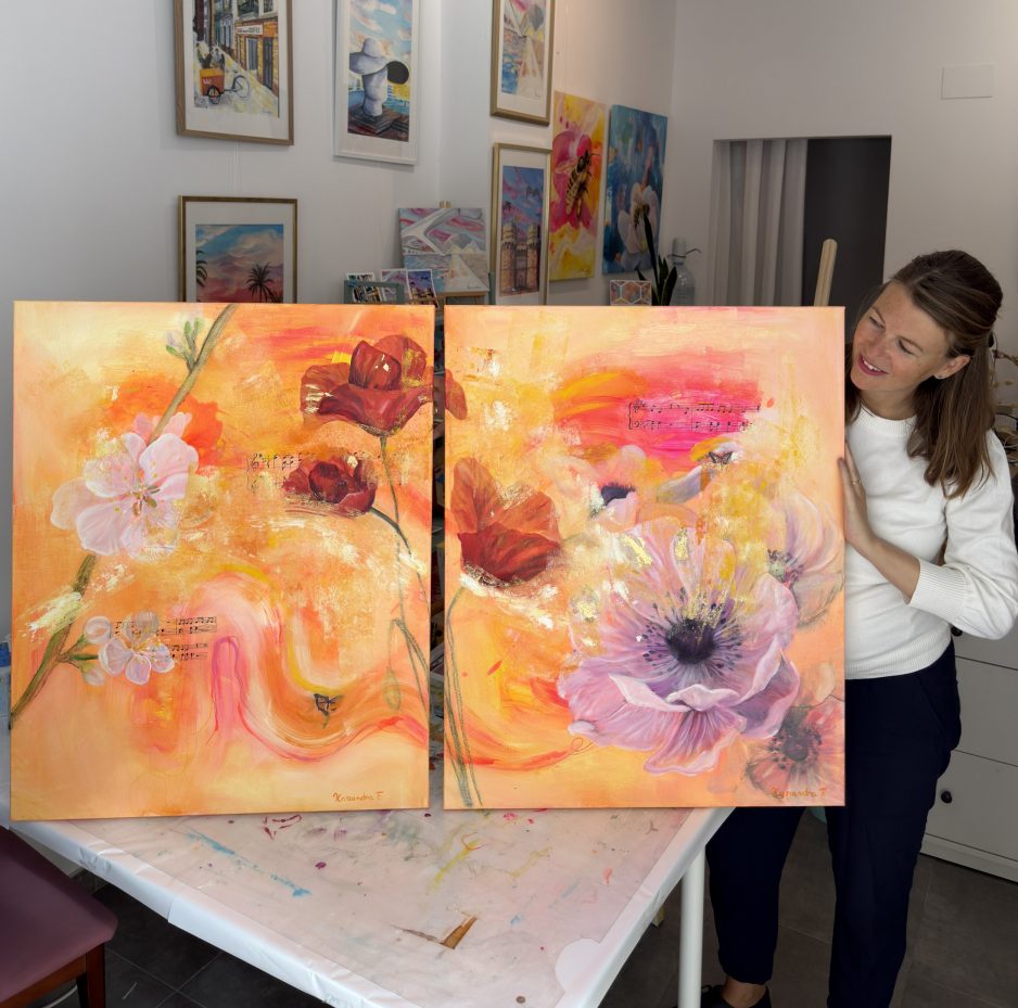 Original-2511-abstract-cornflowers-butterfly-Diptych-artist-5-web